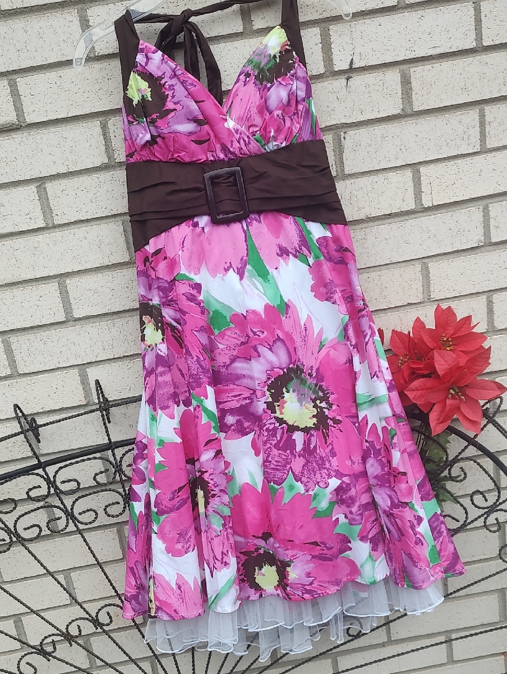 Pink/White Flower Dress - Picture 6 of 10